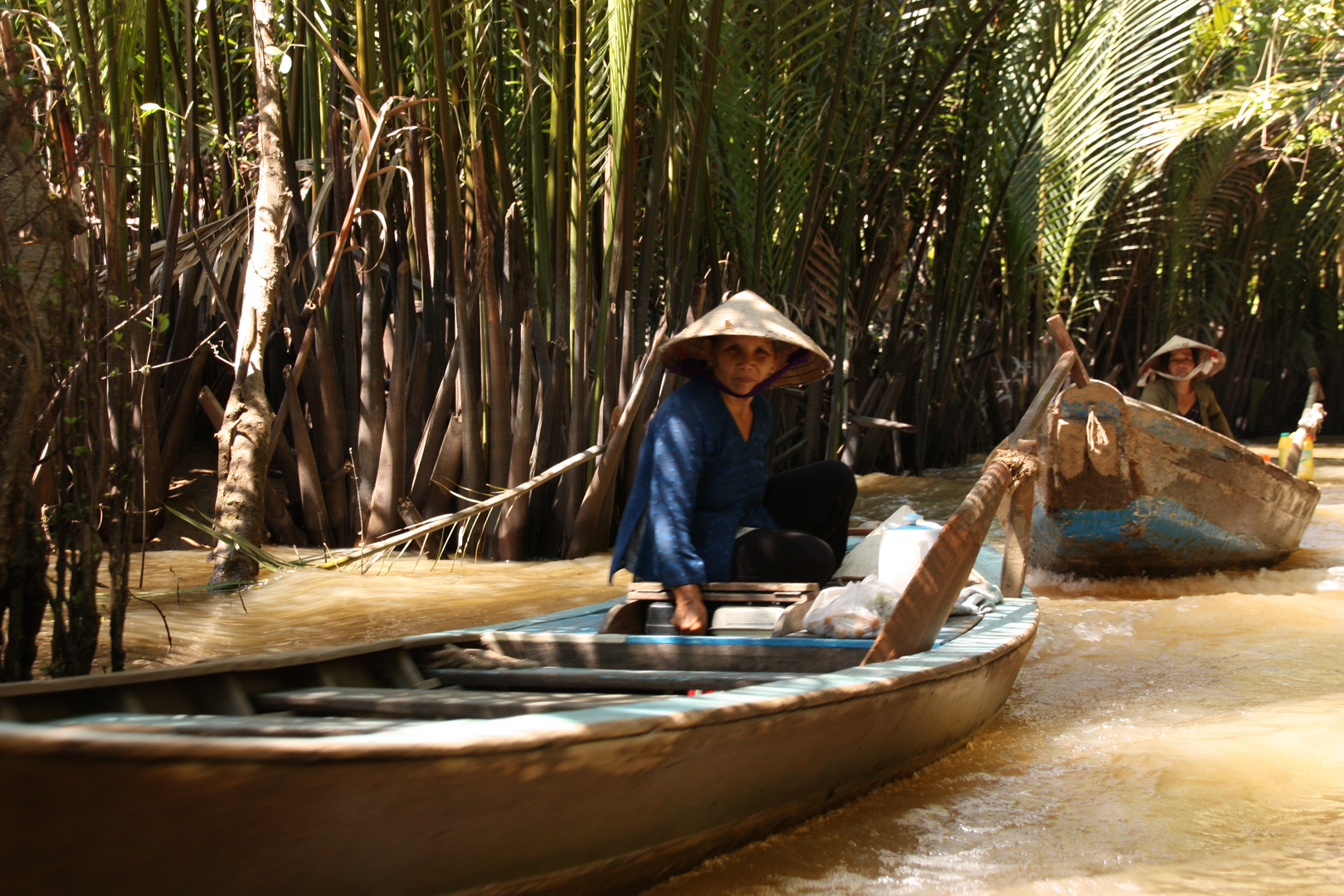 Transportmittel Nr. 1 auf den Inseln im Mekong Delta