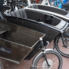 Transporträder bei einem Fahrradverleiher in Domburg (Zeeland, NL)