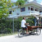 ...Transportunternehmen auf La Digue...