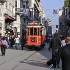 Tranvía en Istiklal caddesi