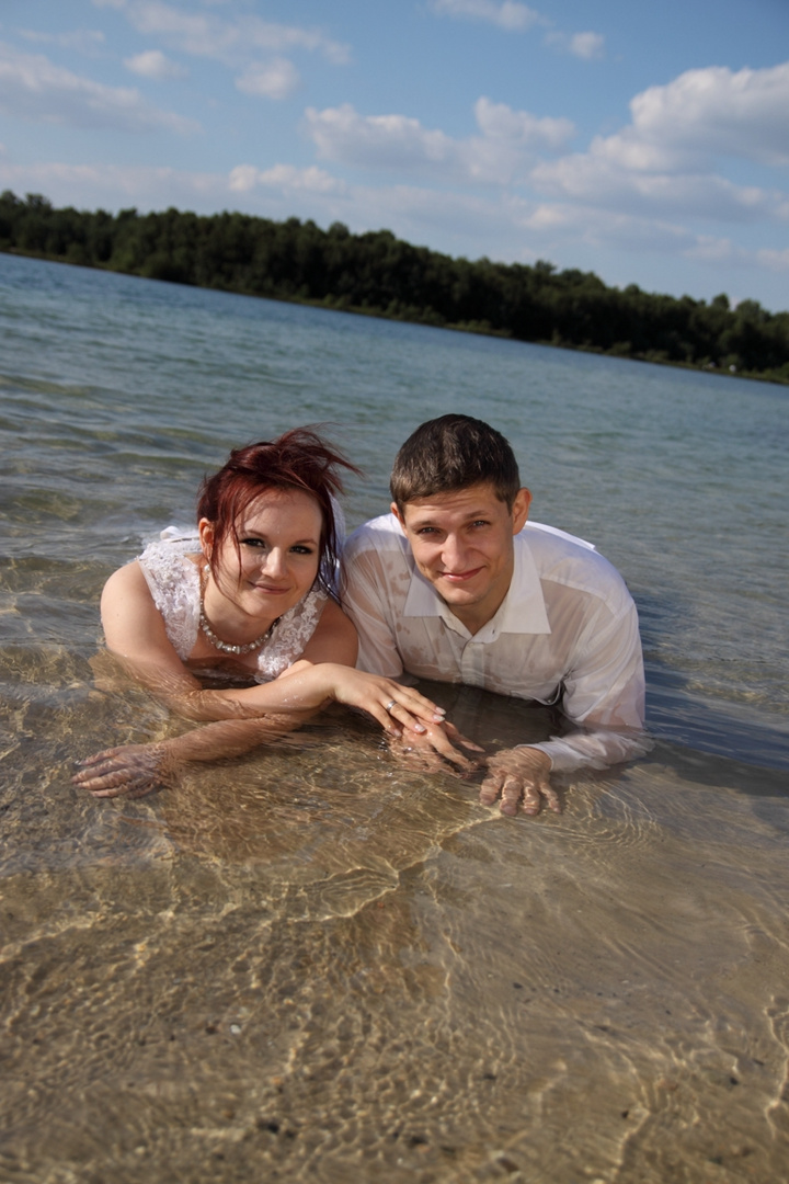 Trash the dress am See