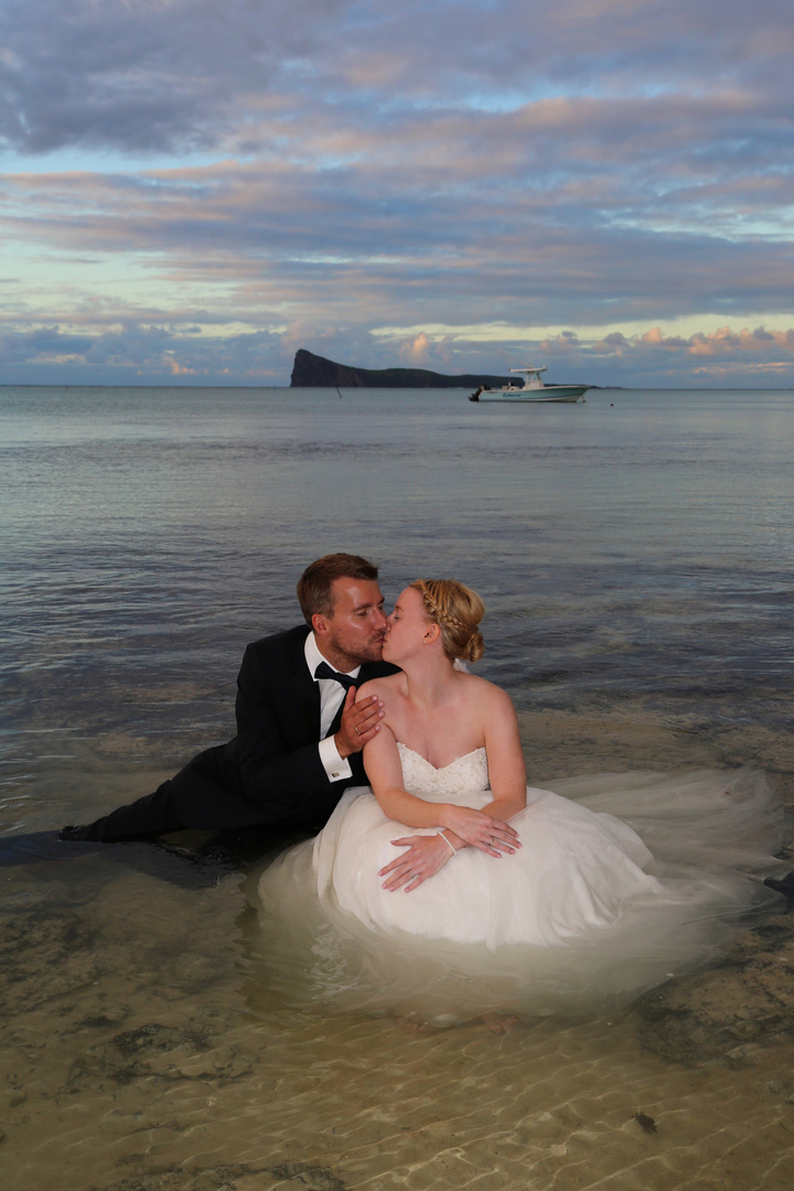 Trash the dress auf Mauritius