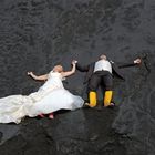 Trash the dress in Bad Kissingen Basaltwerk Rhön