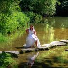 Trash-the-dress in Hohenlohe-Franken