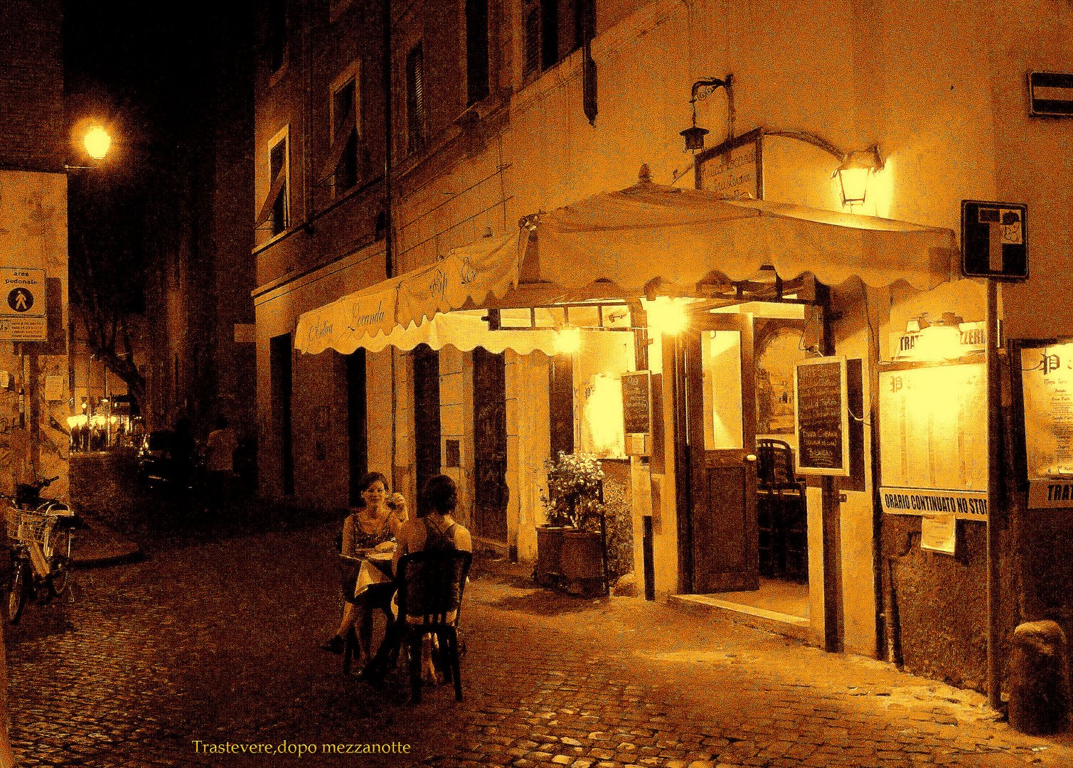 Trastevere,dopo mezzanotte