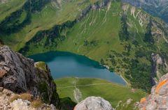 Traualpsee von der Schochenspitze aus gesehen