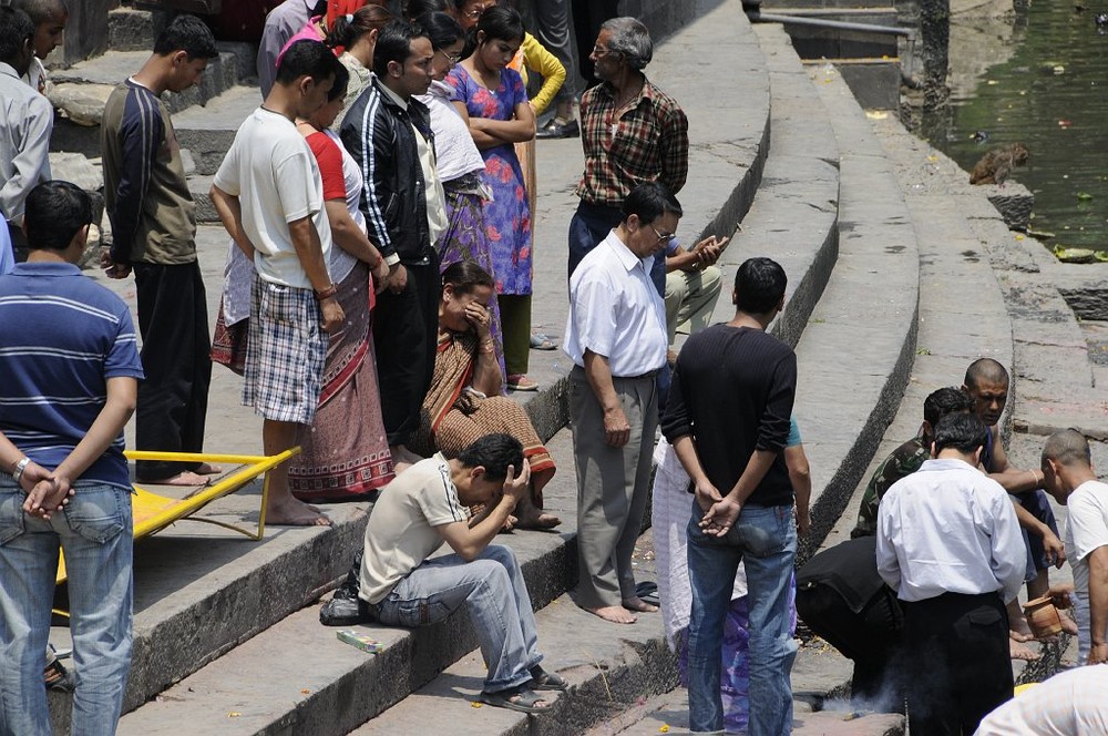 Trauer in Pashupatinath