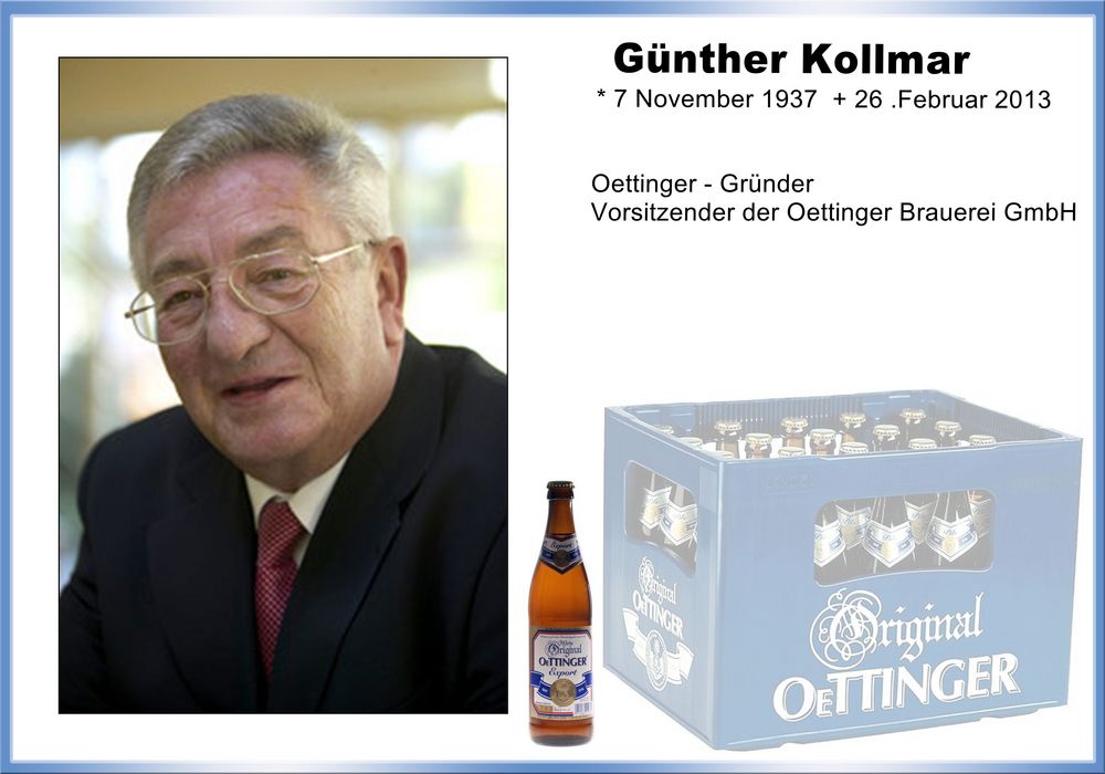 Trauermeldung Günther Kollmar