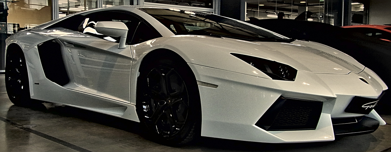 Traum in weiß Lamborghini