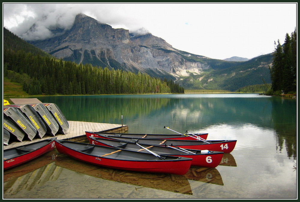 Traumhafte Idylle am Emerald Lake (Rocky Mountains)