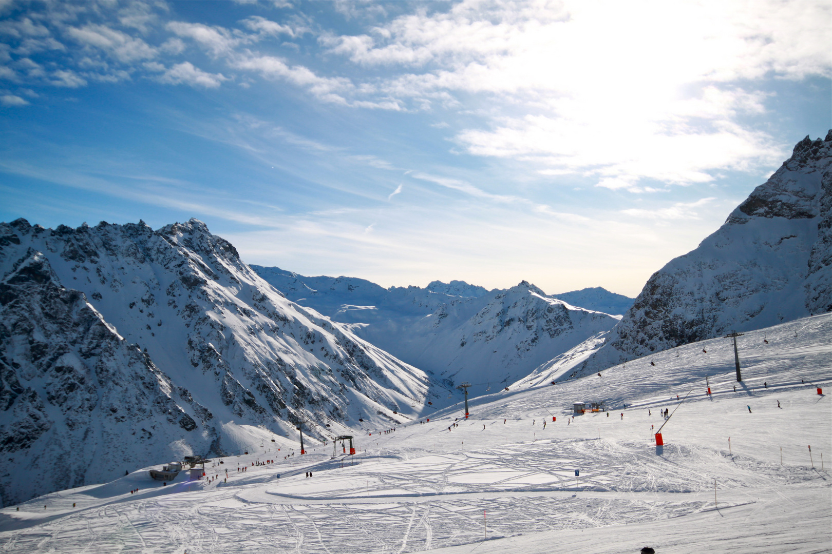 Traumhafte Schnee- und Wetterbedingungen in Gargellen