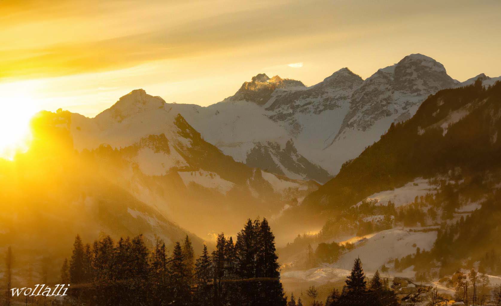 Traumhafte Winterlandschaft - KI