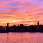 Traumhafter Abendhimmel über Köln