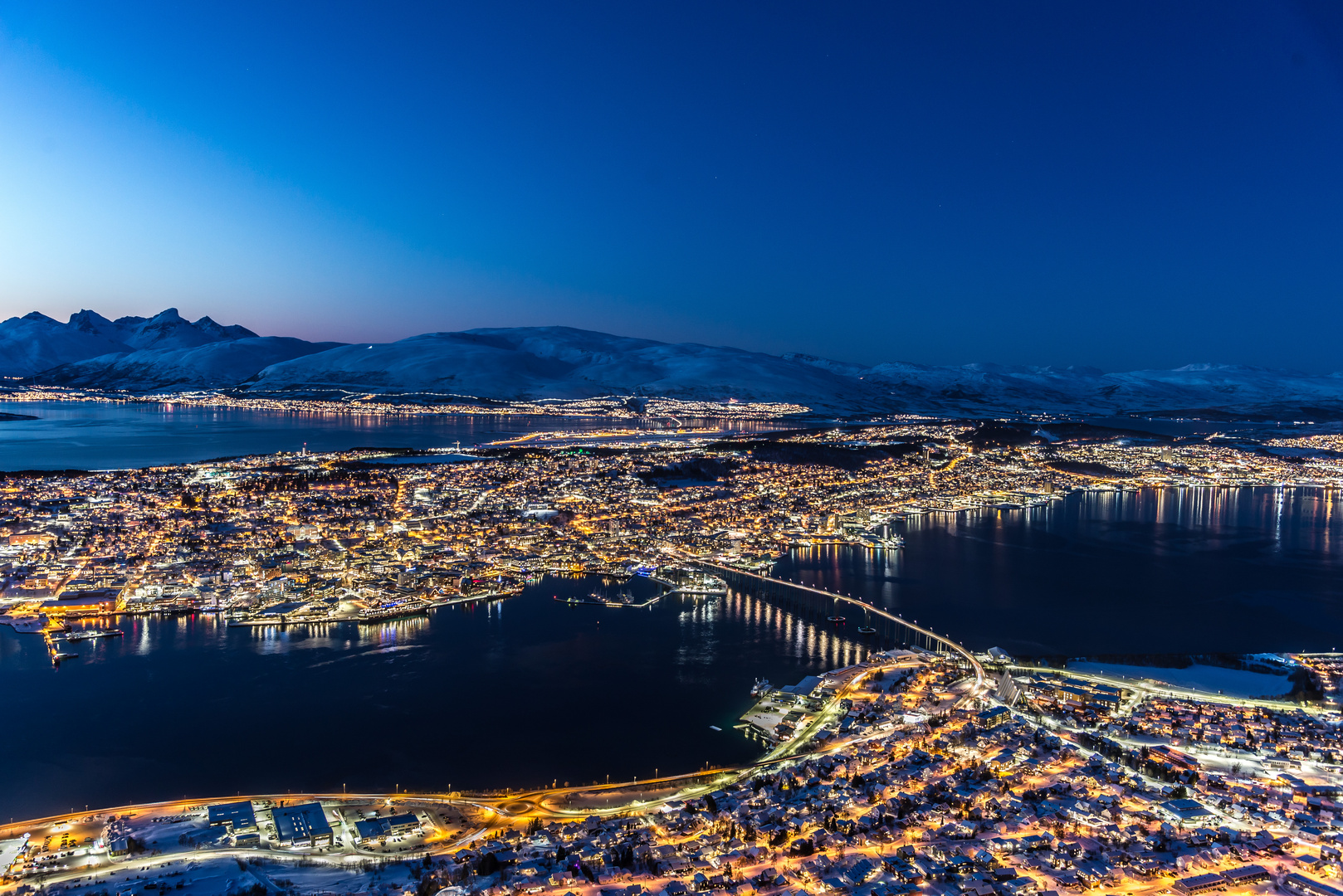 Traumhafter Ausblick auf Tromso