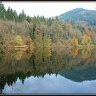 Traumhafter Blick auf den Bergsee...