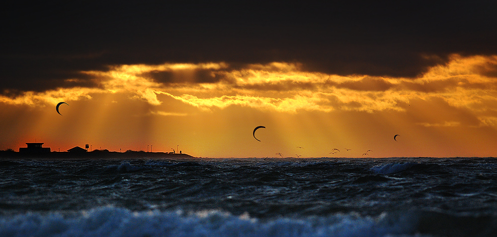 traumhafter Sonnenuntergang an der Ostsee