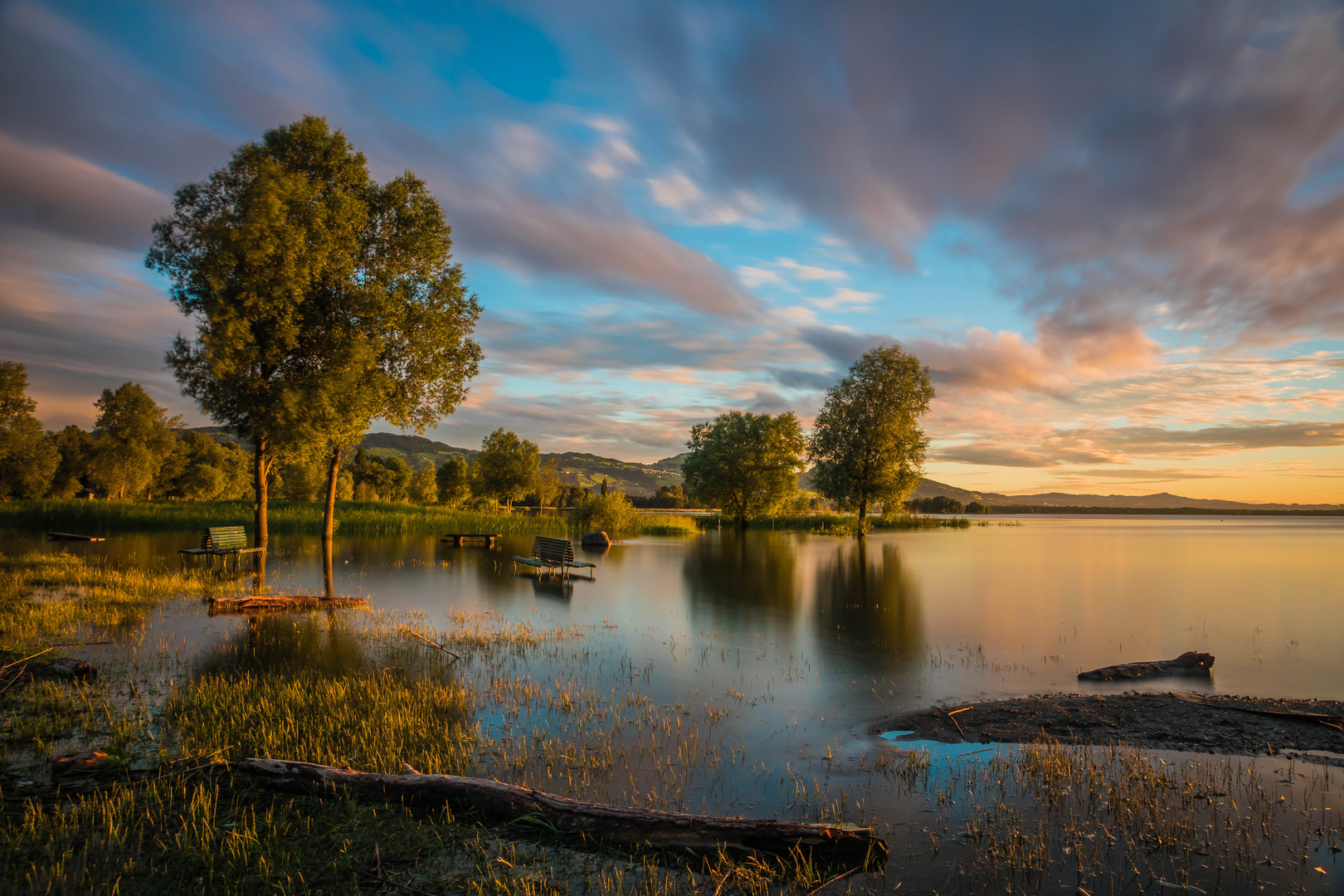 Traumstimmung am Rohrspitz Bodensee Foto & Bild landschaft, bach