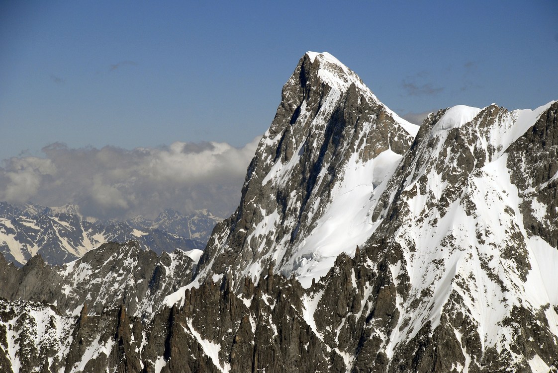 Traumwetter am Grandes Jorasses / Mt. Blanc