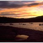 Traumziel Tasmanien: Sonnenuntergang über der Maclean Bay, Bicheno