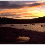 Traumziel Tasmanien: Sonnenuntergang über der Maclean Bay, Bicheno