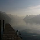 Traunsee im Nebel