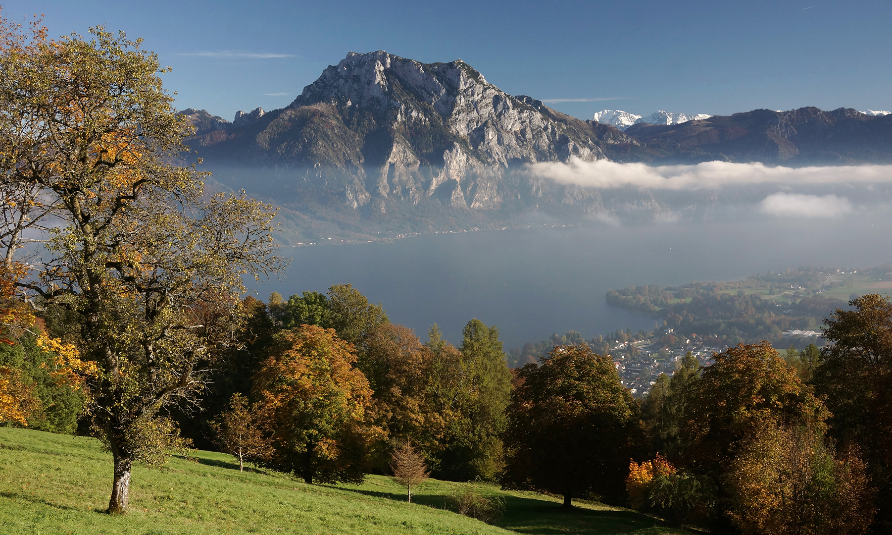 Traunsee mit Traunstein