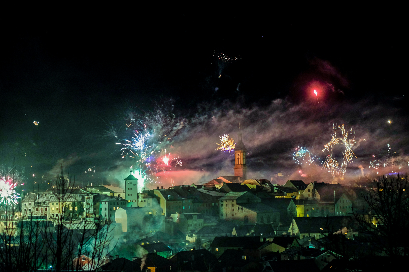 Traunstein im Feuer-Werk