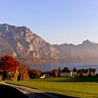 Traunstein mit schlafender Griechin Traunsee (Österreich, Salzkammergut, Gmunden)