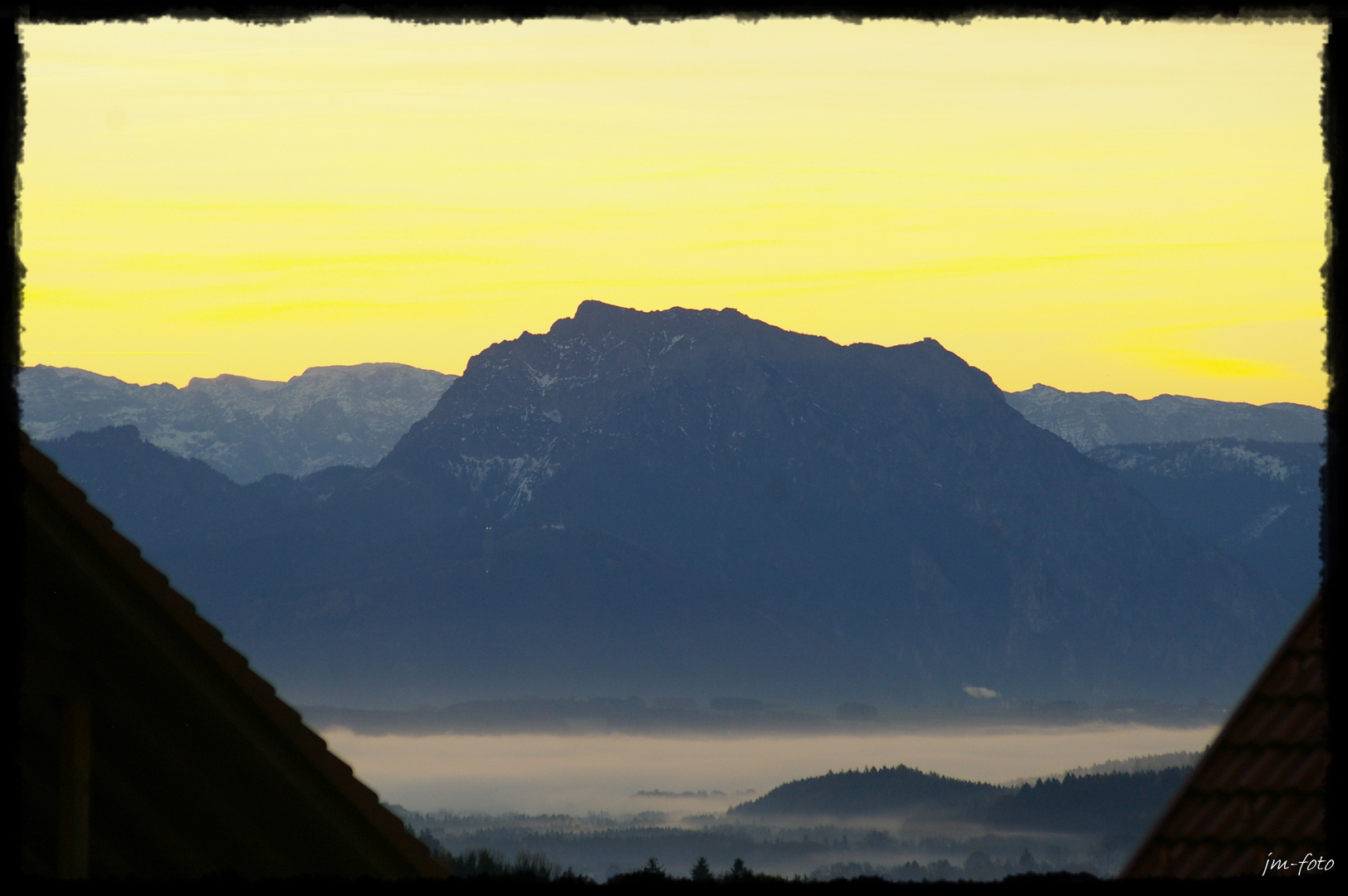 Traunstein vom Balkon aus