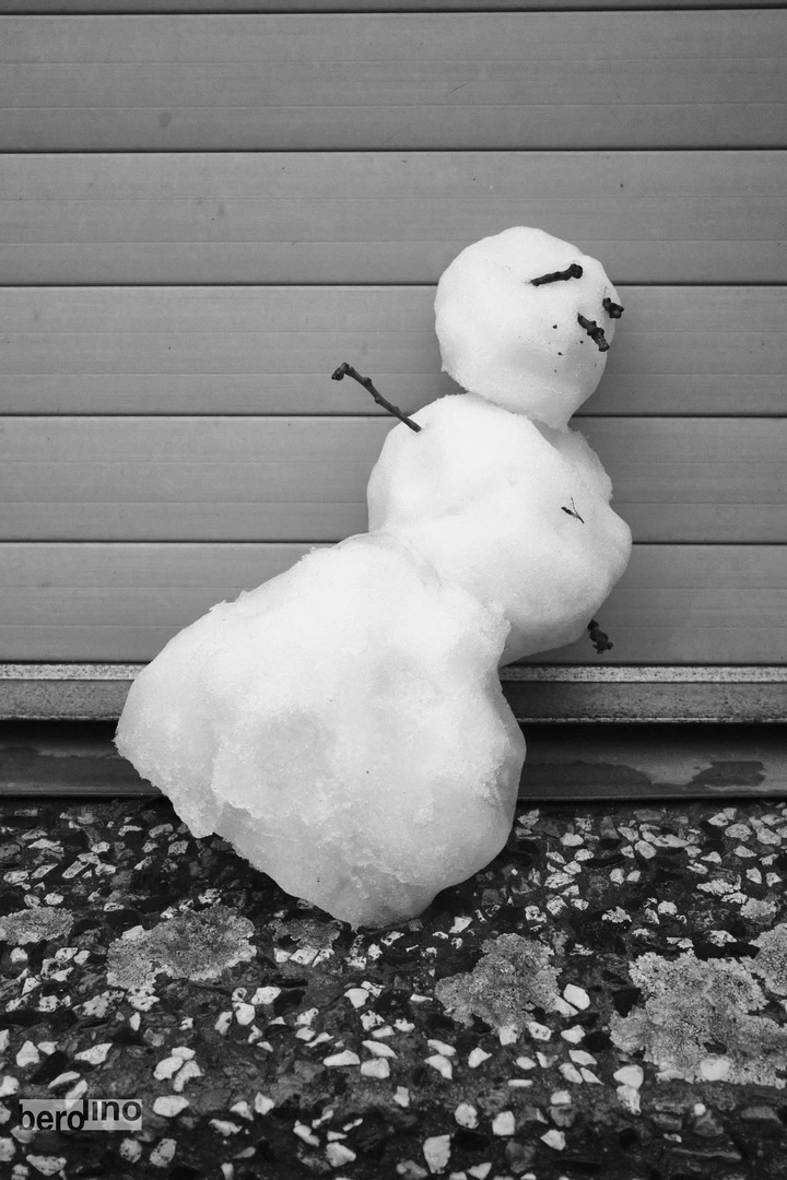 trauriger Schneemann 2