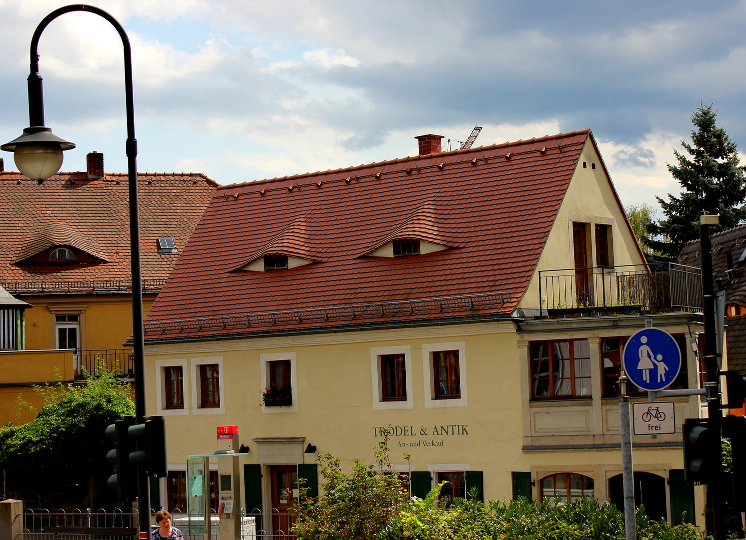 Trauriges Haus in Dresden