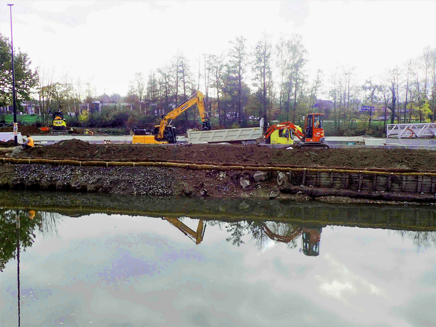 travaux en cours ... d'eau