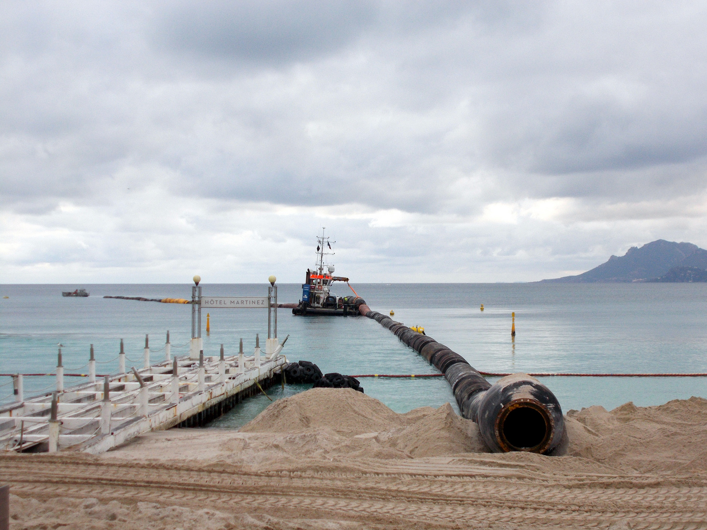 Travaux sur la plage de la Croisette, Cannes - 2