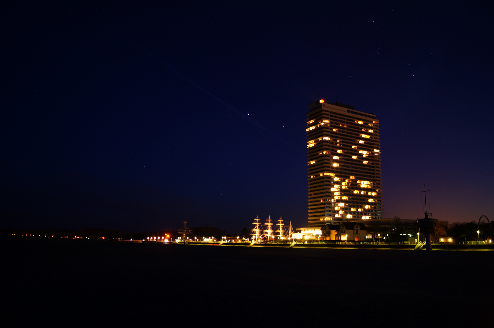 Travemünde bei Nacht