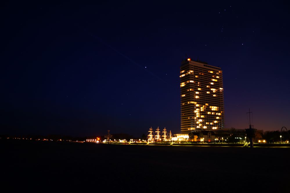 Travemünde bei Nacht