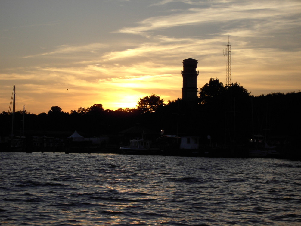 Travemünde bei Sonnenuntergang