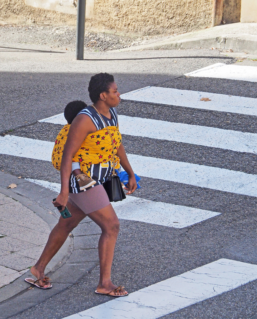 Traversée de rue  en duo