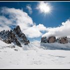 tre cime innevate