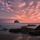 Trebarwith Strand with Gull Rock