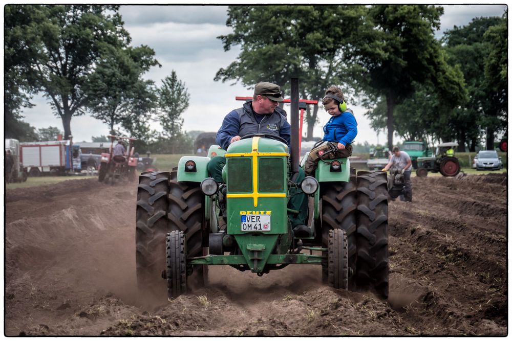 Trecker fahren, immer ein Erlebnis