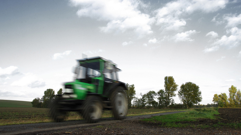 Trecker in Bewegung