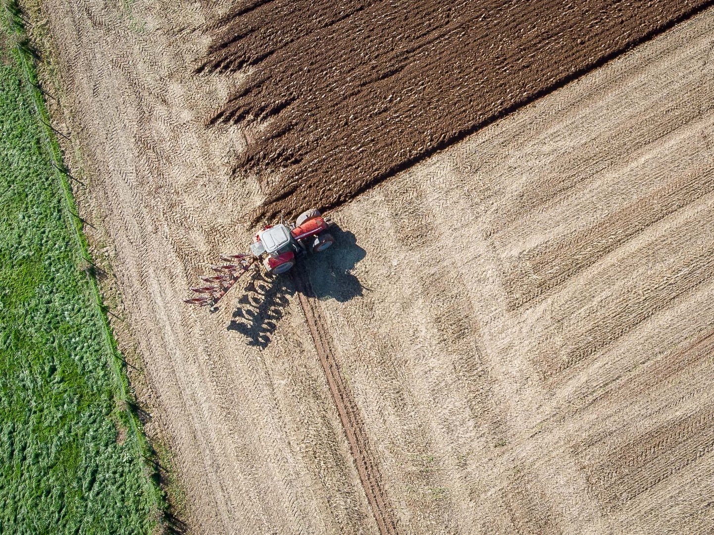 Trecker zieht seine Runden