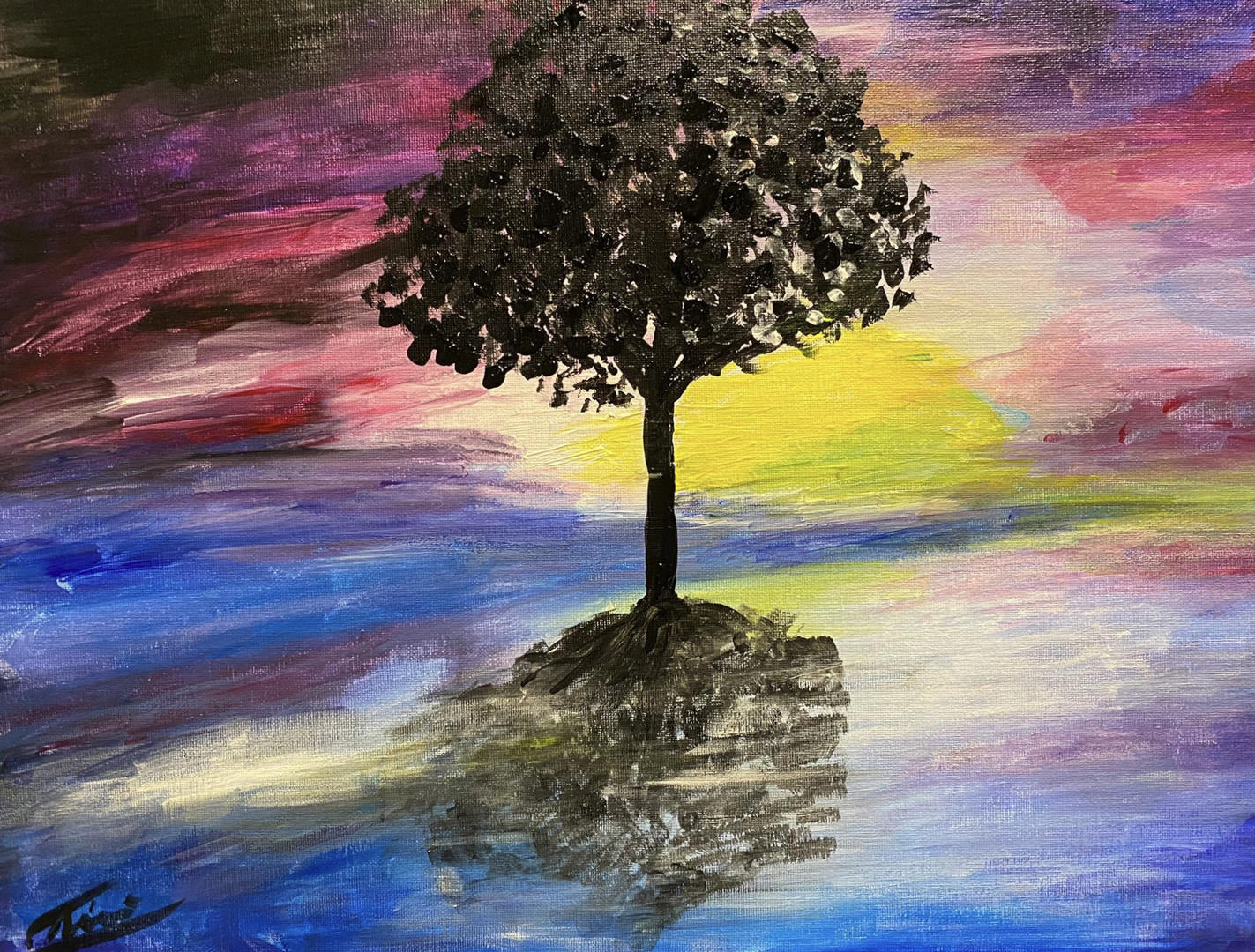 tree of hopes "acrylic painting", painted by me