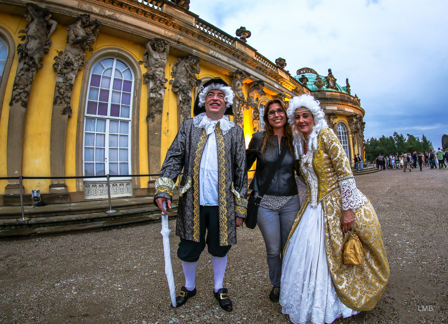 Treffen vor dem Schloß