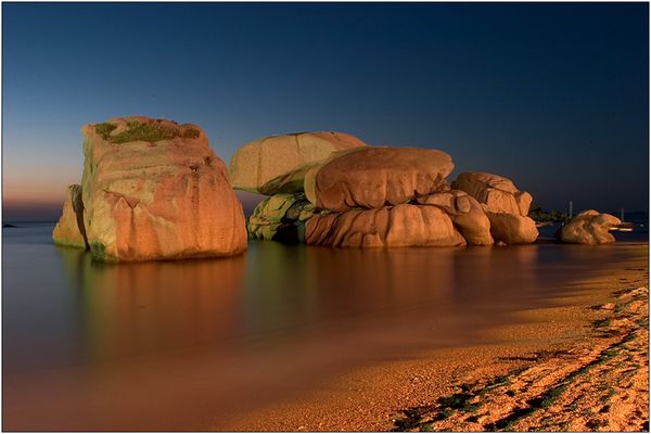 Trégastel - am nächtlichen Strand