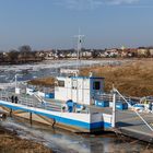 Treibeis auf der Elbe