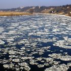 Treibeis auf der Elbe