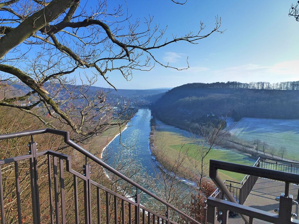 -Treibeis auf der Weser-