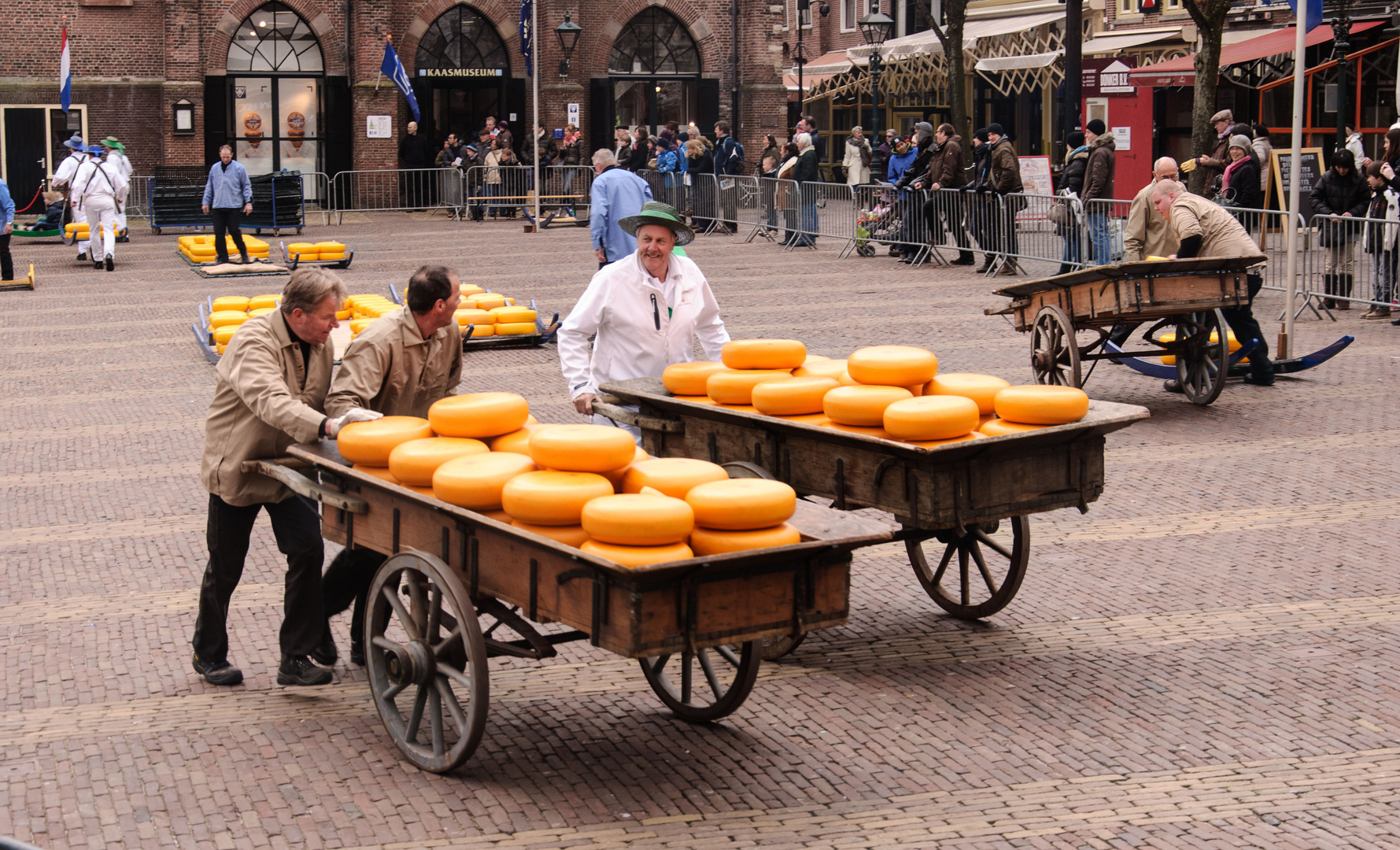 Treiben auf dem Alkmaarer Käsemarkt