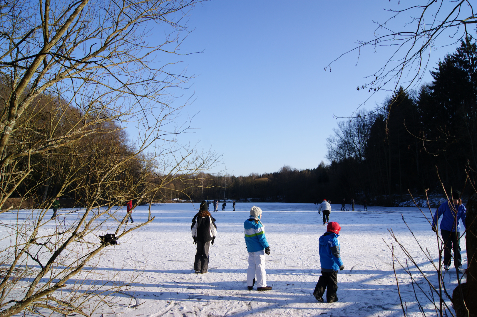 Treiben auf dem Eis